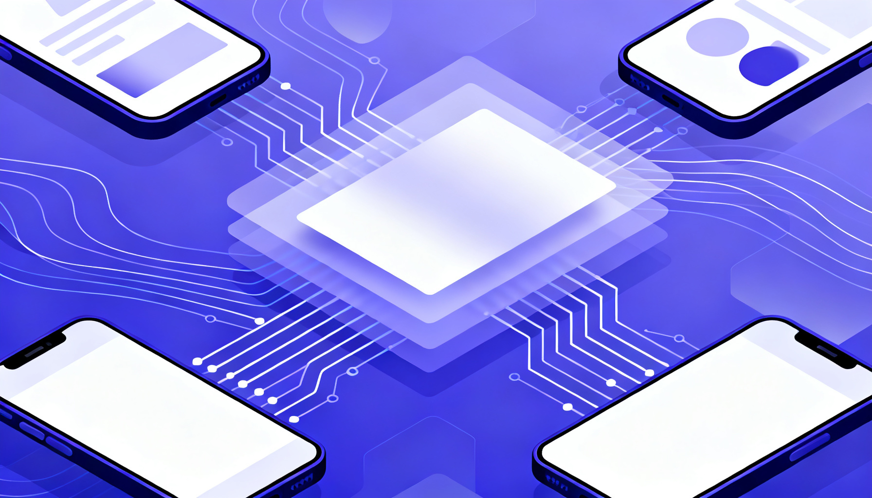 Abstract circuitry symbolizing automation and APIs