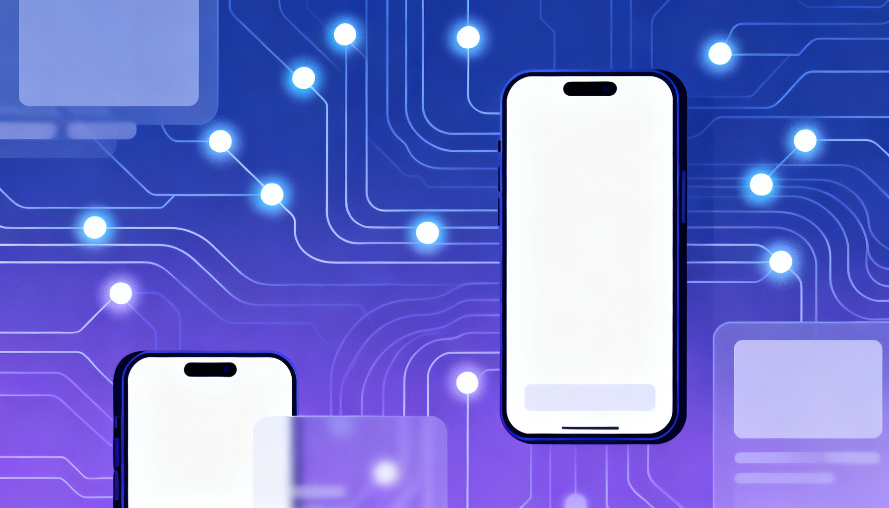 Abstract circuitry representing virtual phone number systems