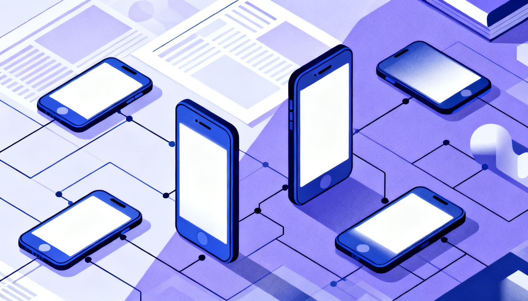 Dual-layered network representing virtual vs traditional numbers