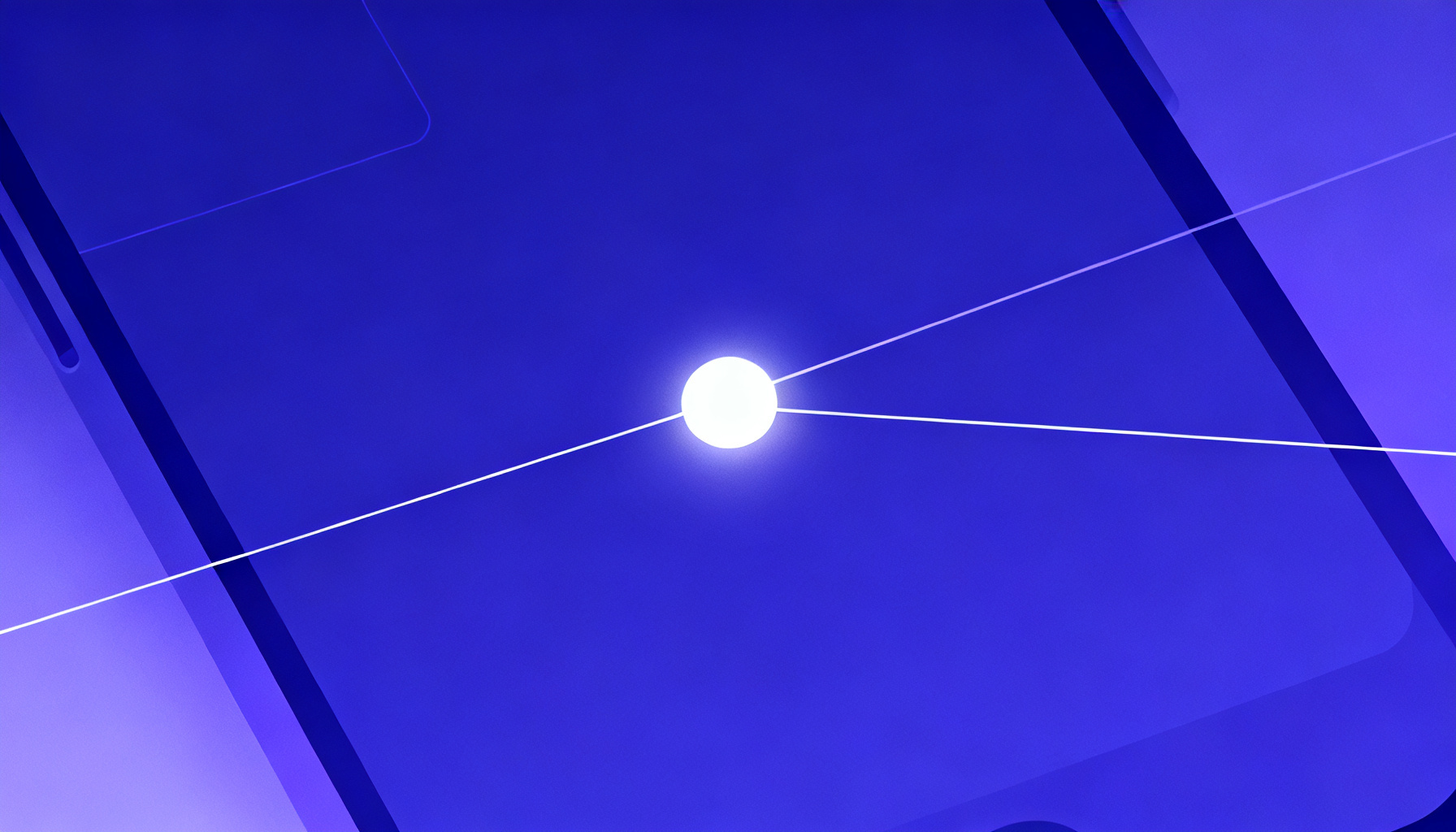 Single glowing node representing single-factor authentication