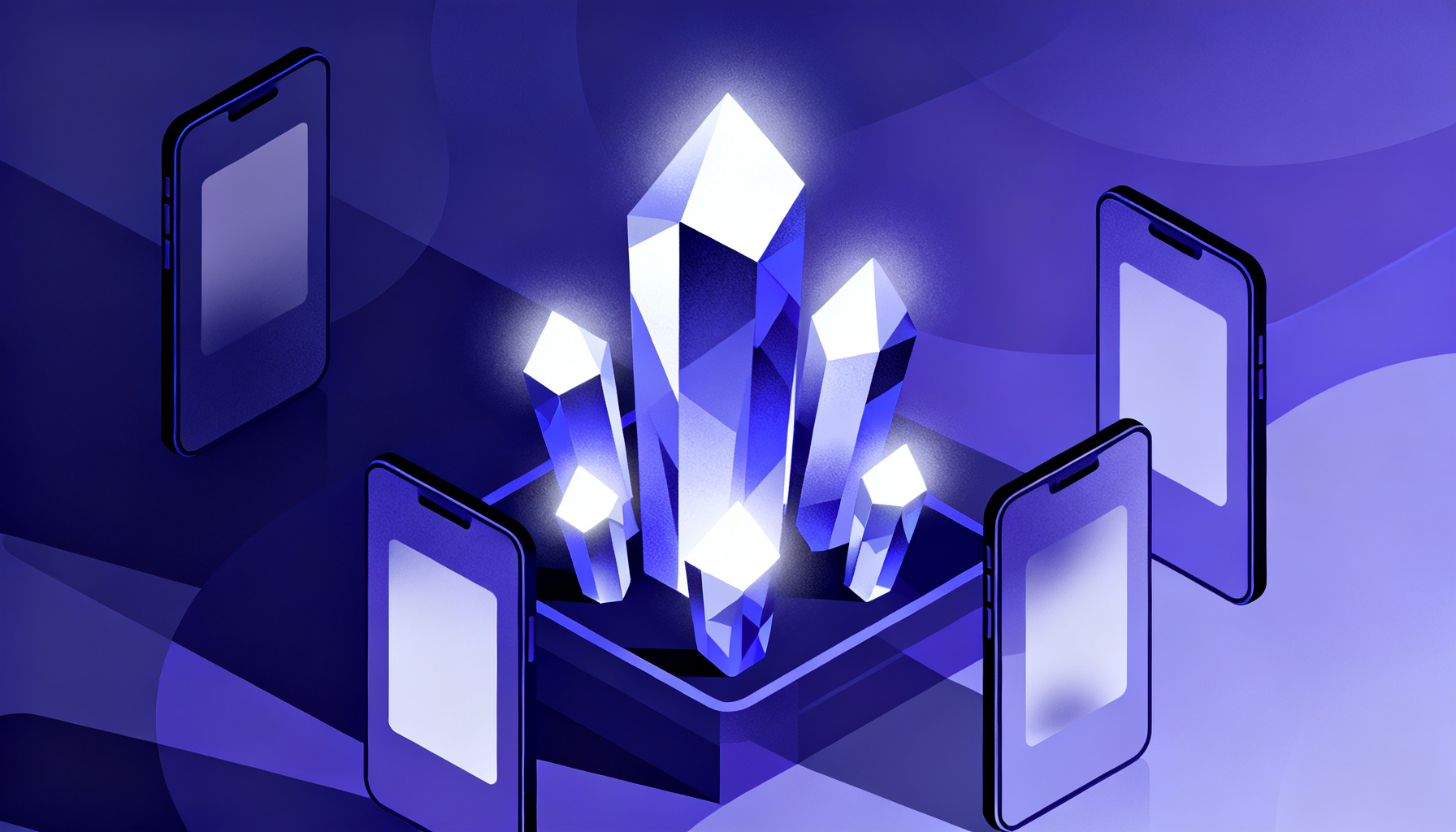 Crystalline structure symbolizing enhanced security with MFA