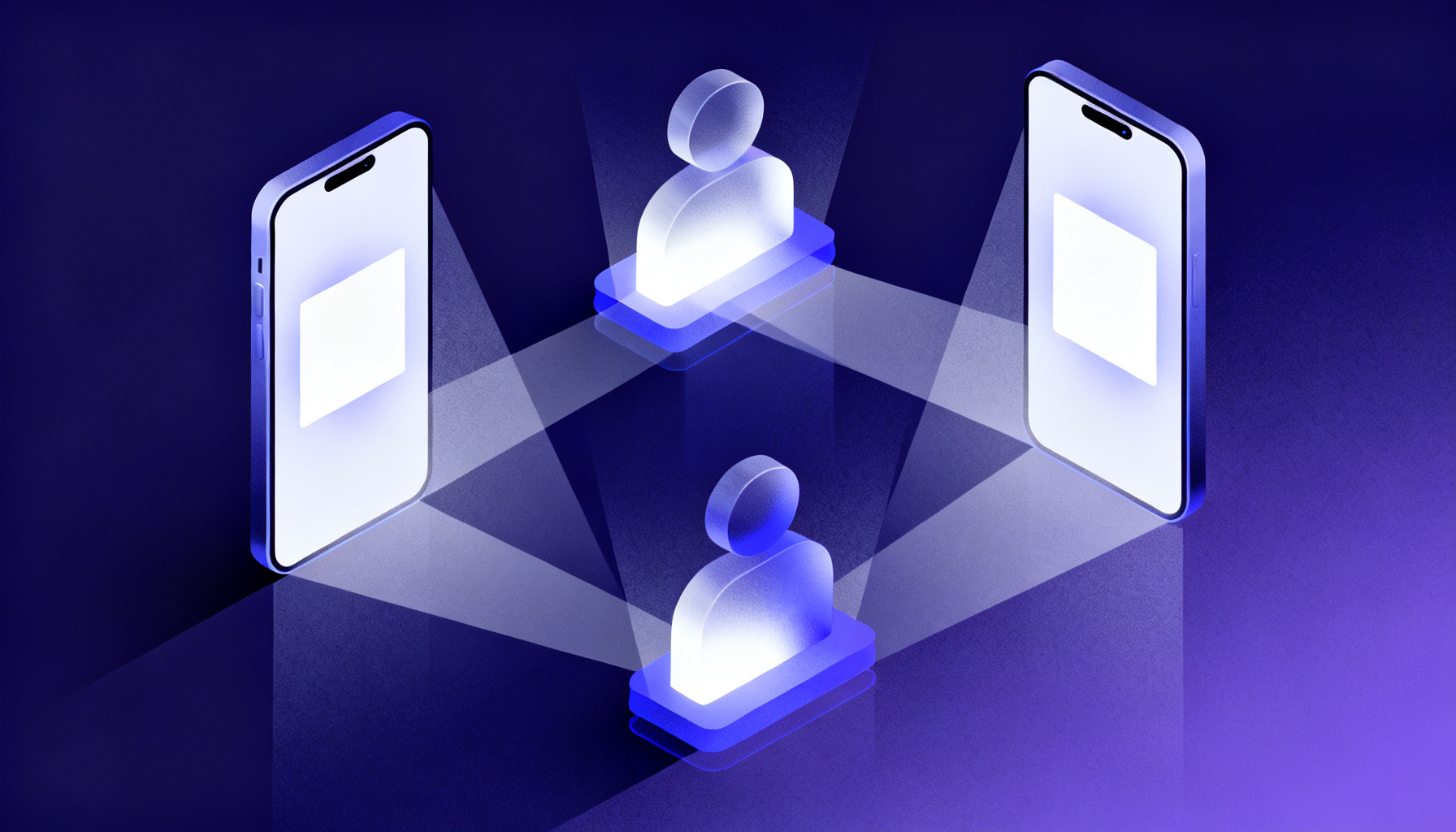 Isometric shapes representing knowledge, possession, and inherence factors
