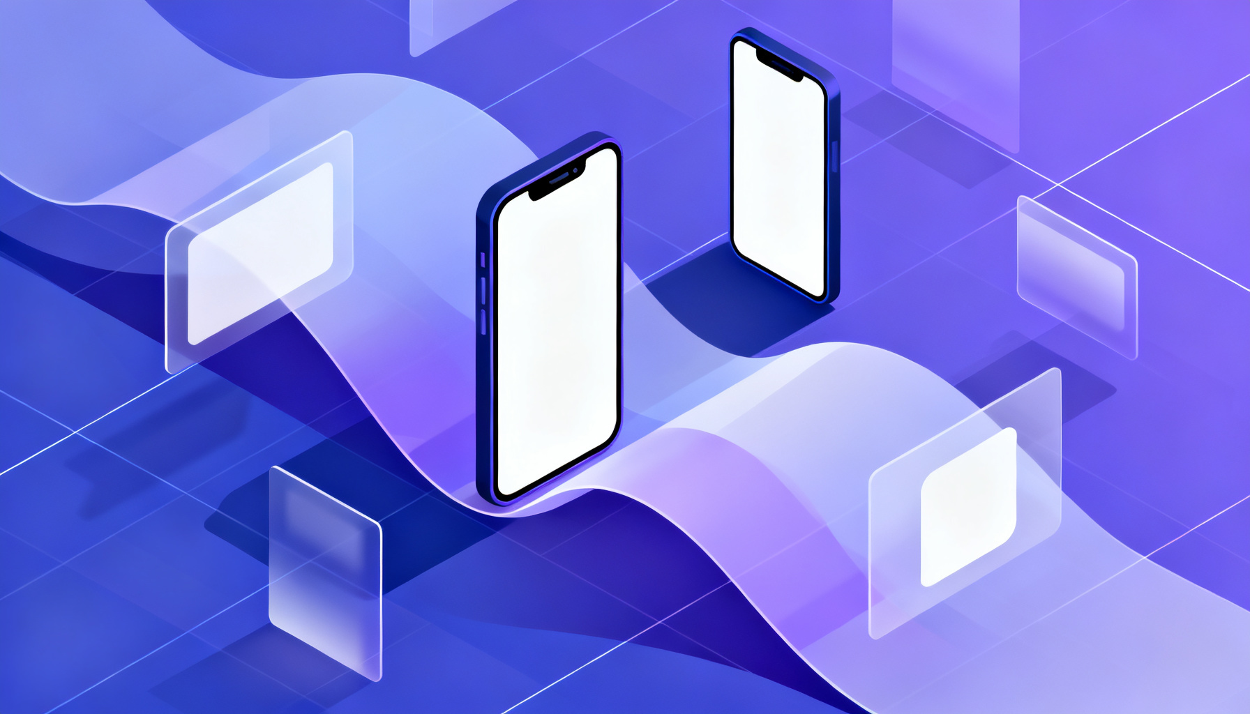 Abstract visualization of smooth OTP user experience