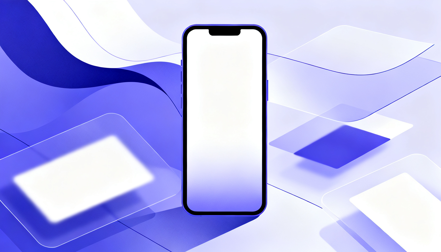 Abstract smooth flowing lines representing usability