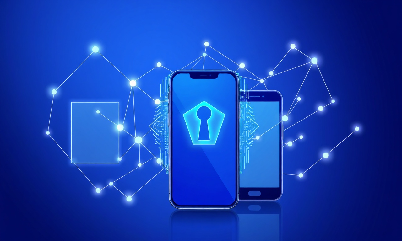Abstract layered shapes symbolizing integrated security methods