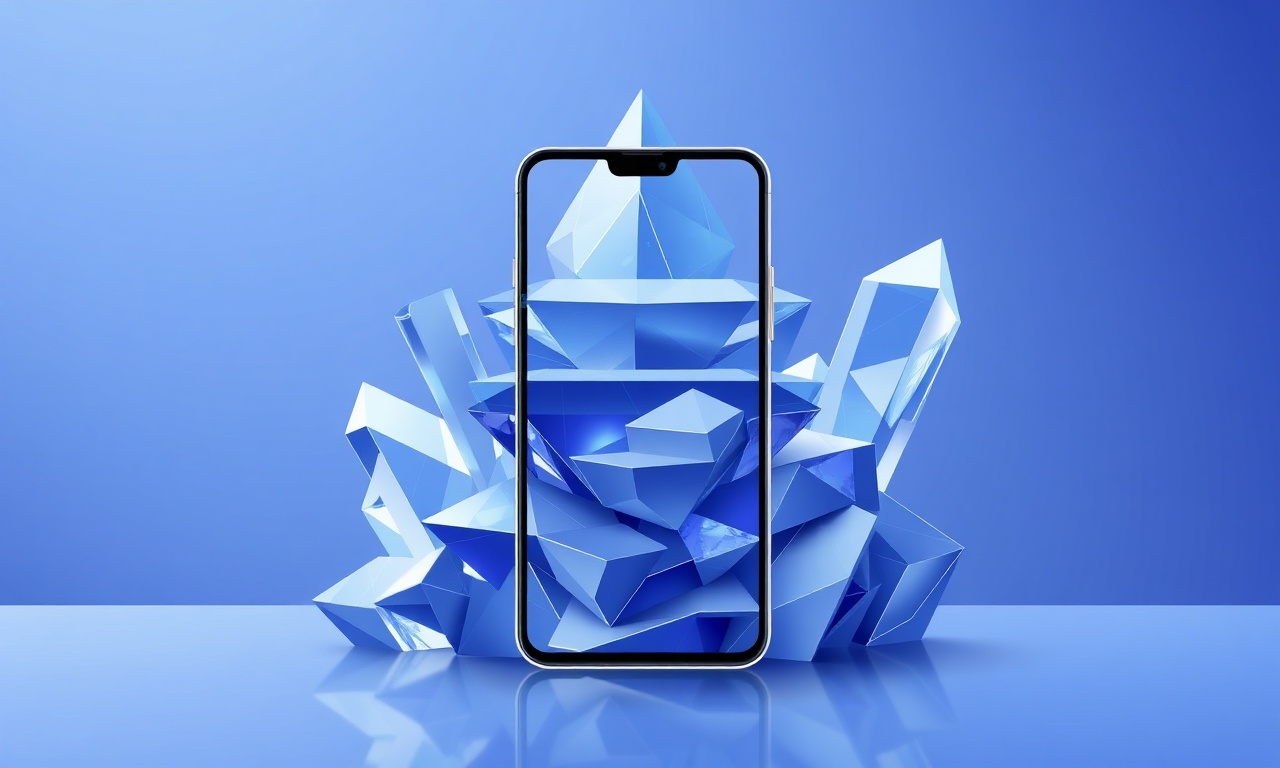 Abstract crystals representing cost and value