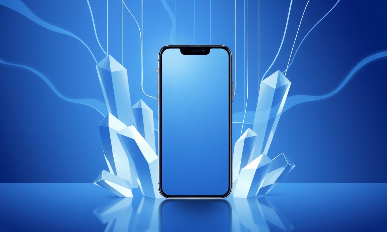 Abstract crystalline shapes representing silent phone authentication concepts
