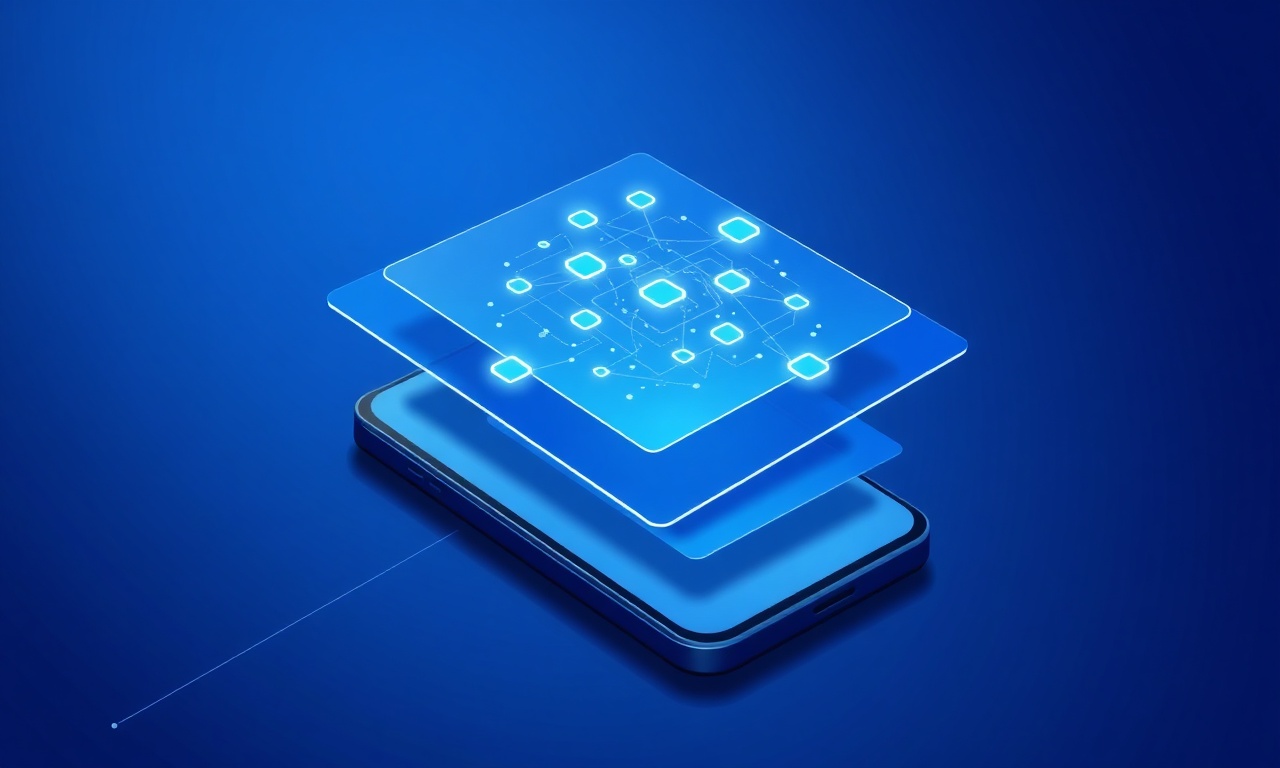 Abstract layered shapes symbolizing two-factor authentication security