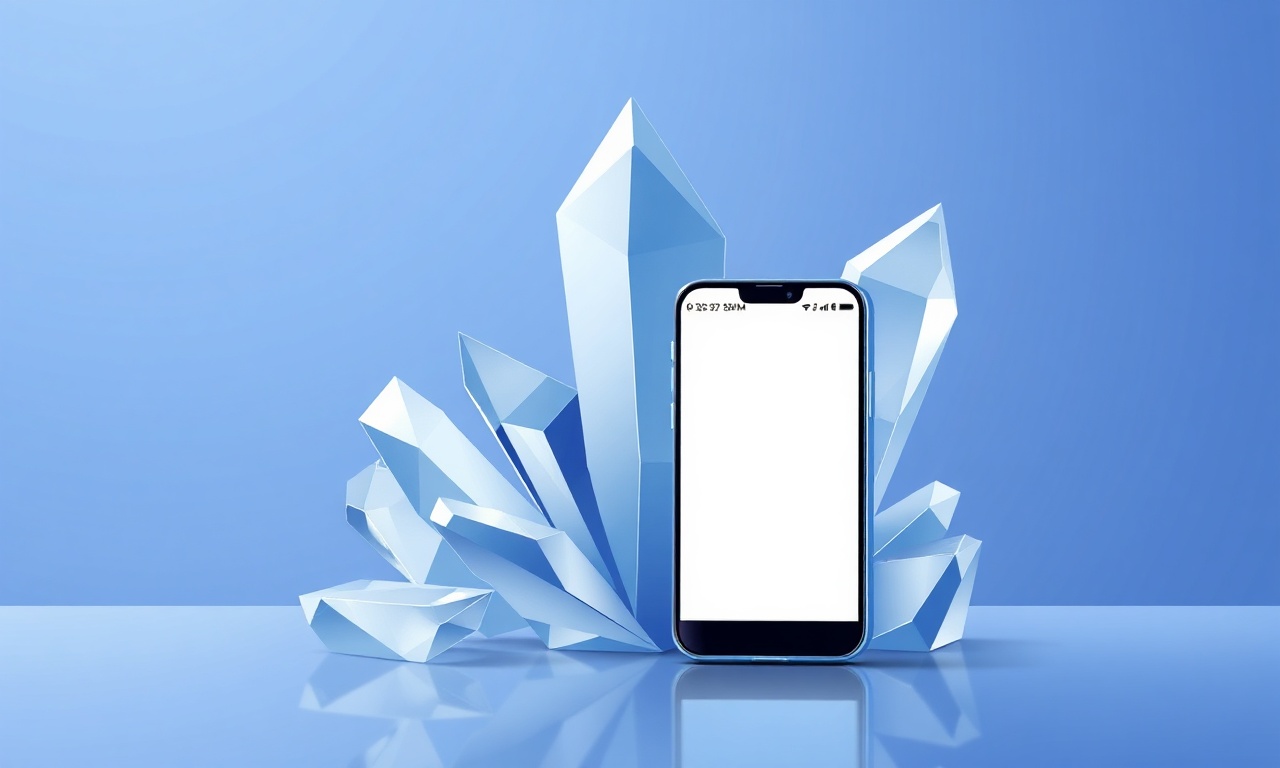 Abstract crystalline shapes symbolizing provider selection