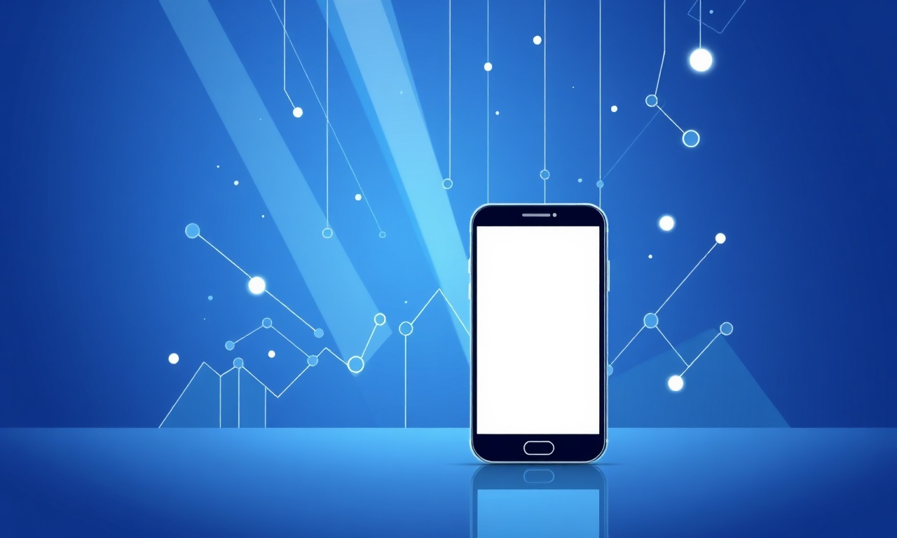 Abstract shapes representing SMS analytics