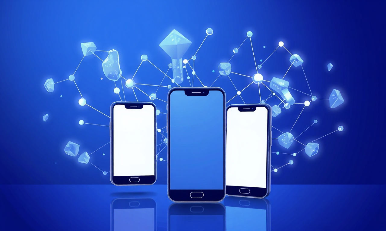 Crystalline structures symbolizing carrier and aggregator networks