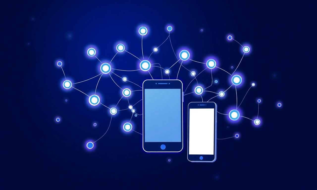 Abstract network diagram of SMS delivery infrastructure