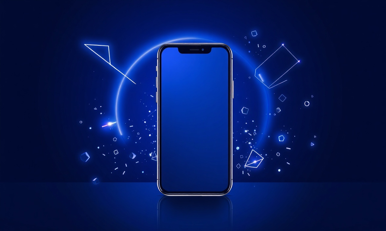 Abstract futuristic shapes representing messaging technology trends