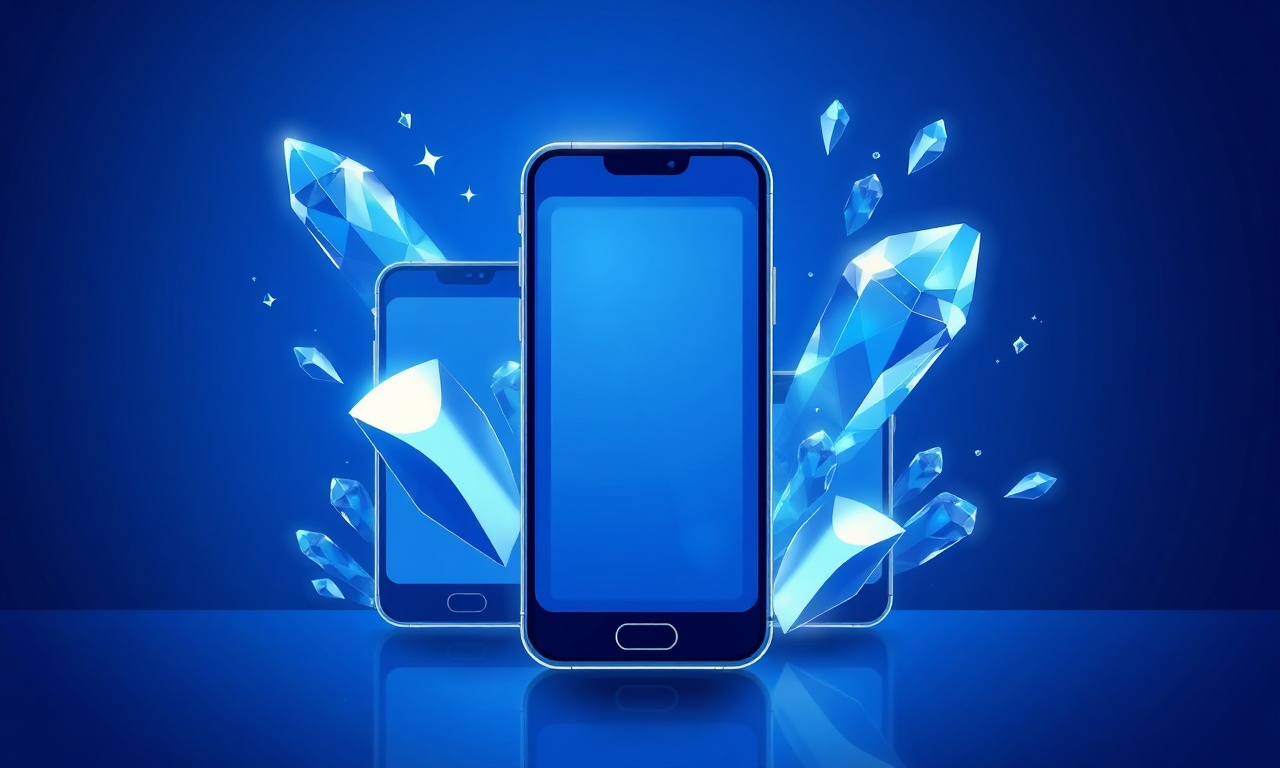 Abstract crystalline shapes representing messaging security