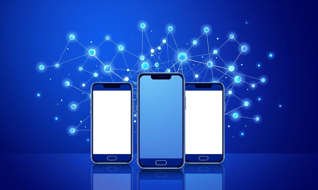 Futuristic abstract network symbolizing advanced features