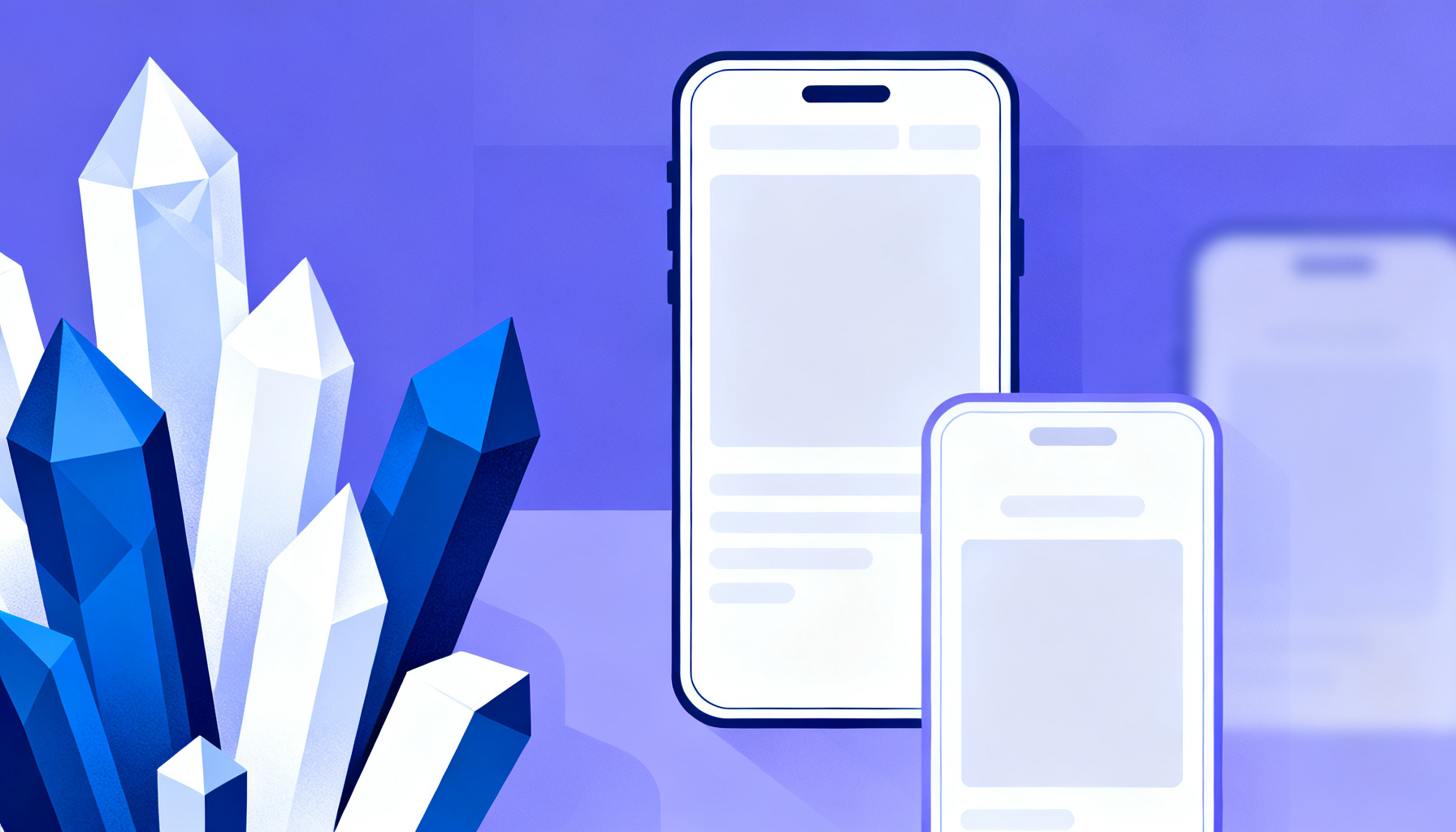 Crystalline abstract shapes representing pricing layers