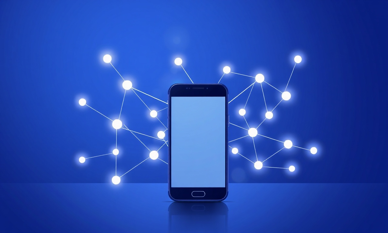 Abstract network symbolizing temporary phone numbers