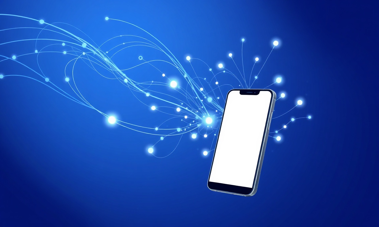 Abstract signal waves representing SMS verification