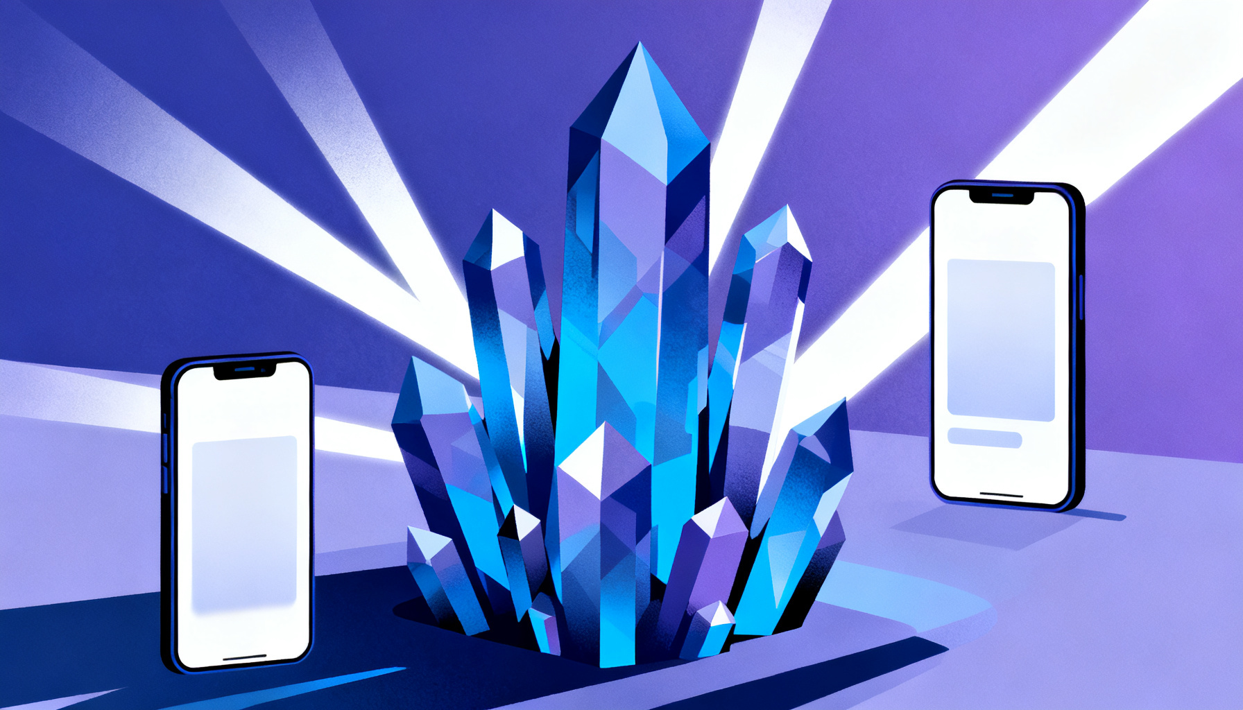 Futuristic abstract shapes representing advanced MFA