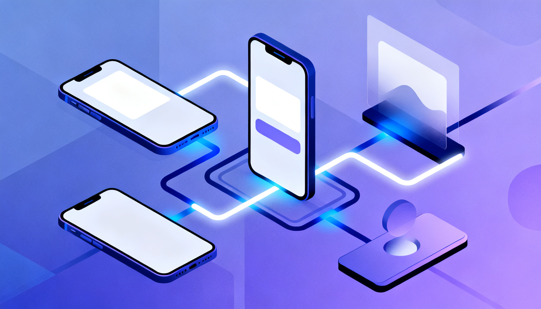 Geometric shapes symbolizing authentication methods