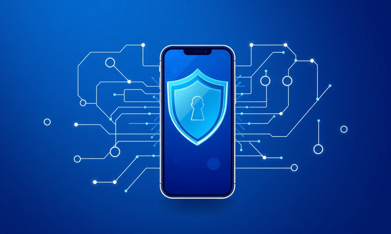 Abstract security shield representing prevention