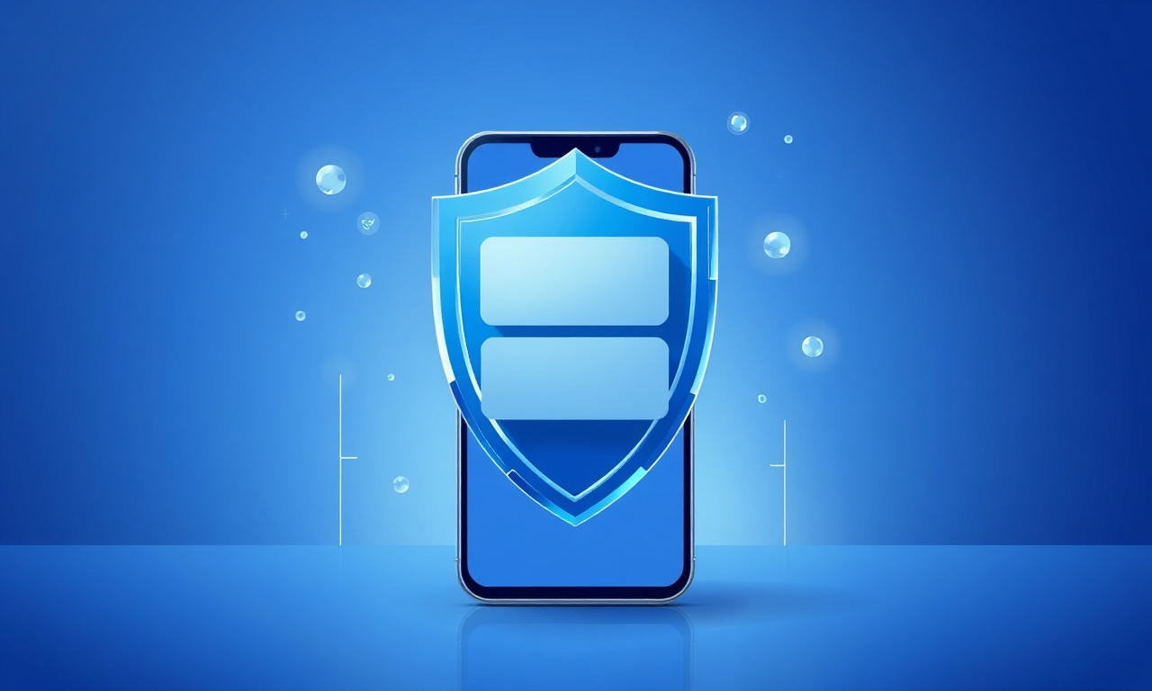 Abstract shield representing SMS security and compliance