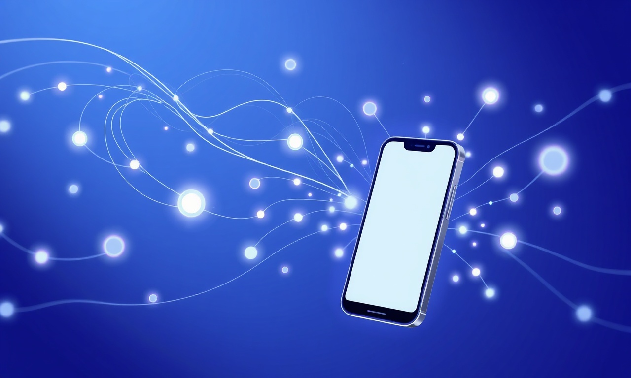 Abstract signal flow representing SMS routing