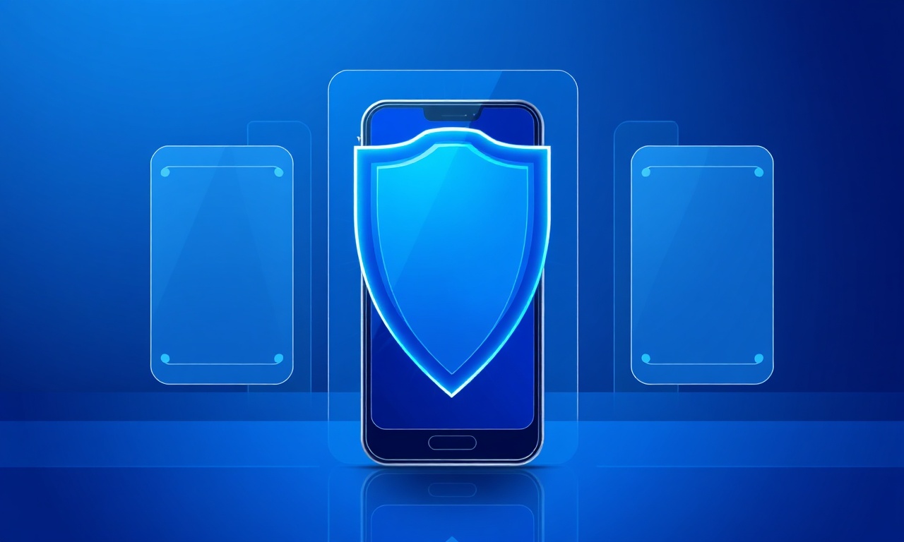 Abstract shield representing SS7 security measures
