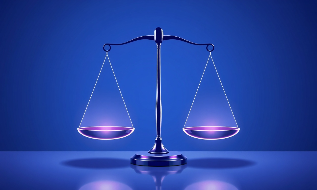 Abstract scales representing legal and ethical considerations