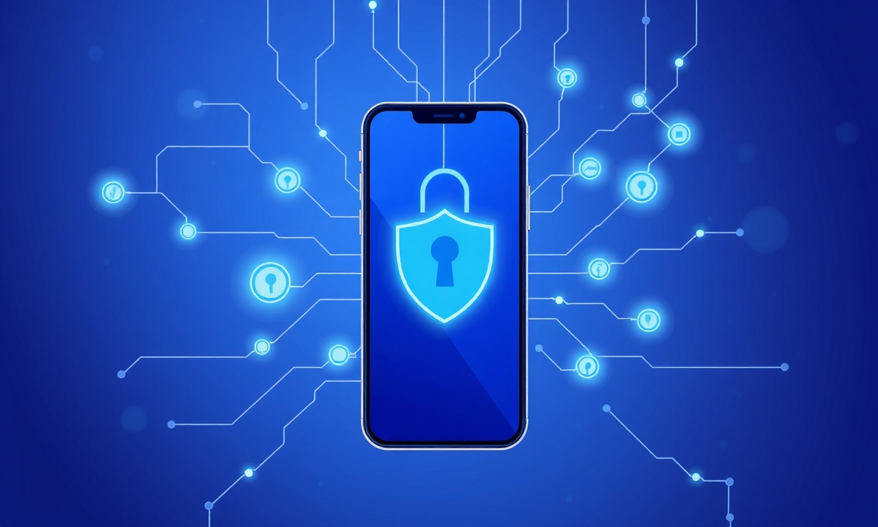 Abstract circuitry symbolizing security and privacy benefits