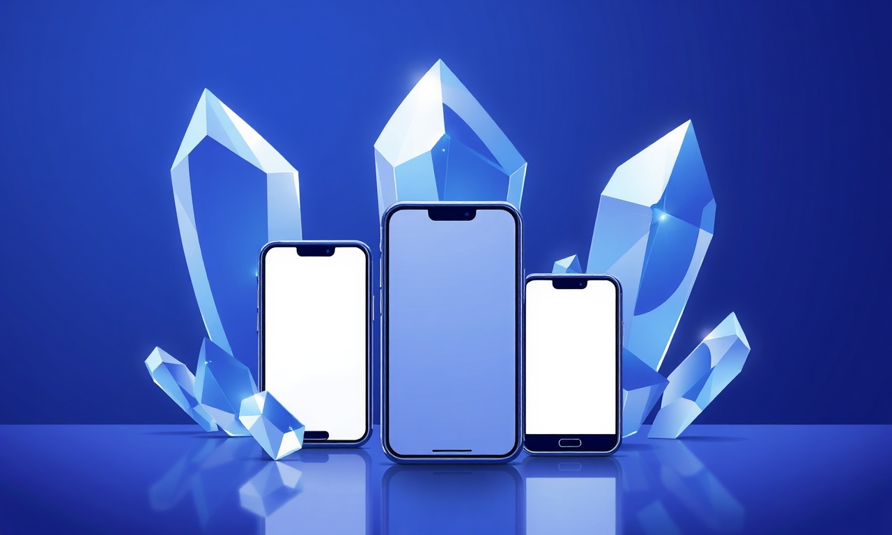 Crystalline abstract shapes representing various temporary number types