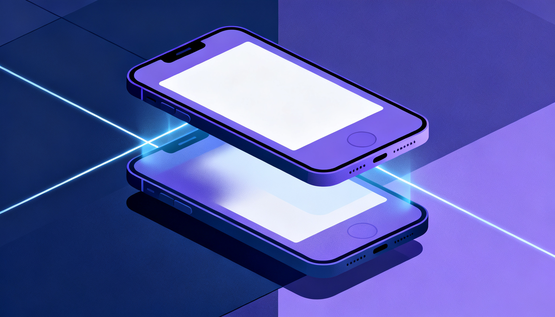 Two connected layers representing dual authentication