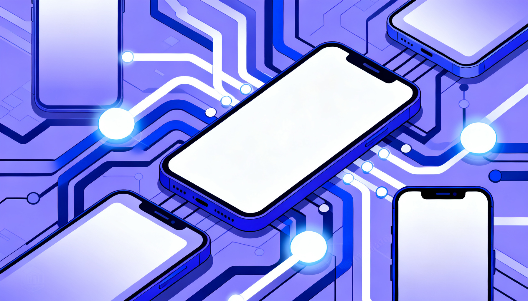 Dynamic circuitry with glowing data streams