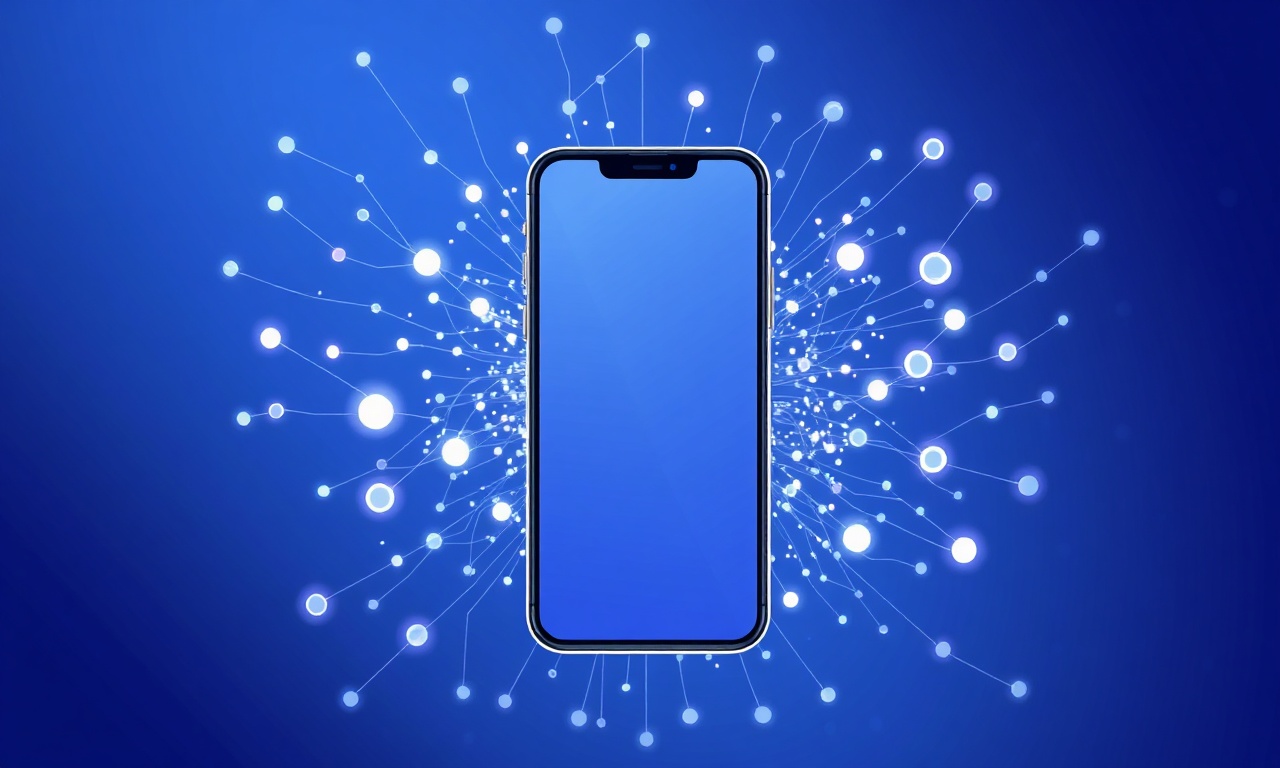 Indigo abstract circuitry symbolizing future voice OTP tech
