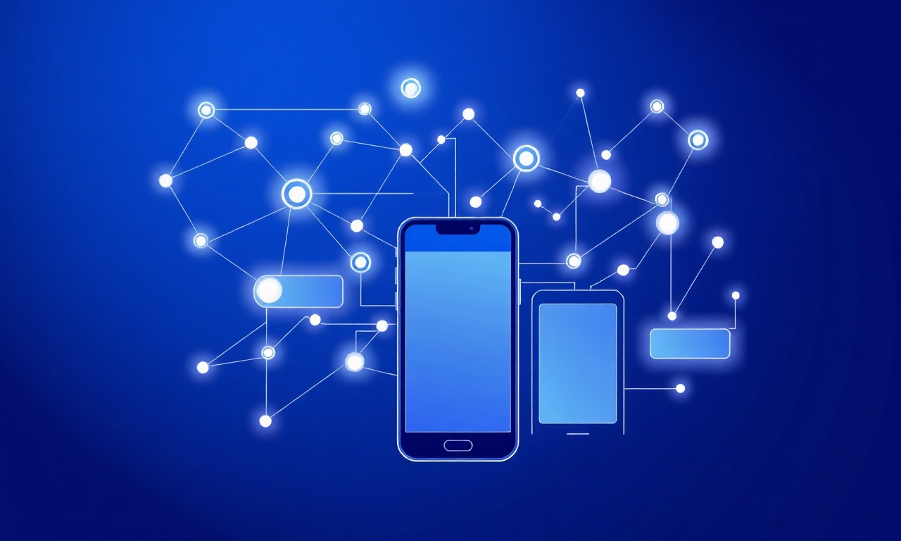 Abstract data flow representing SMS routing and API calls