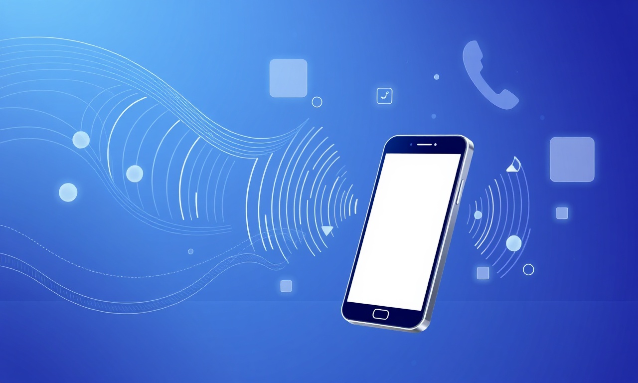Abstract signal waves showing voice OTP call delivery