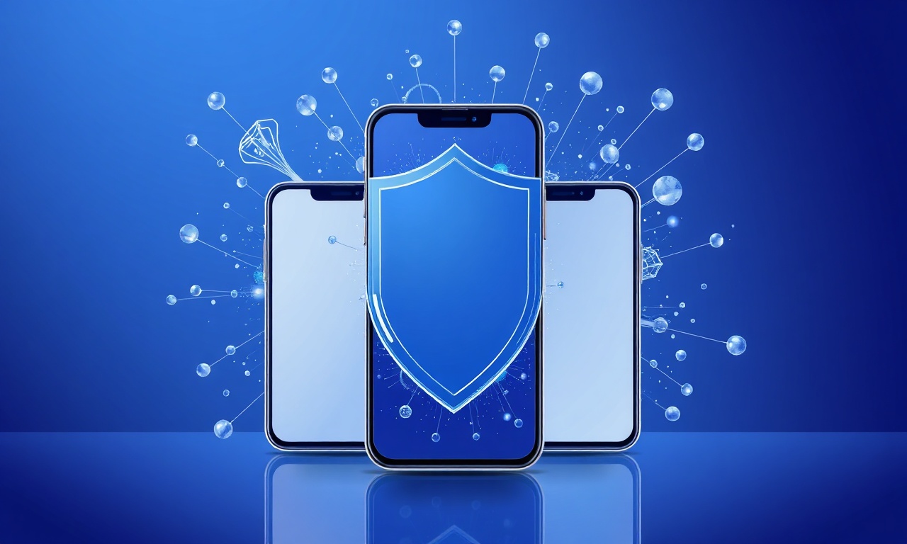 Abstract security shield representing voice OTP protection