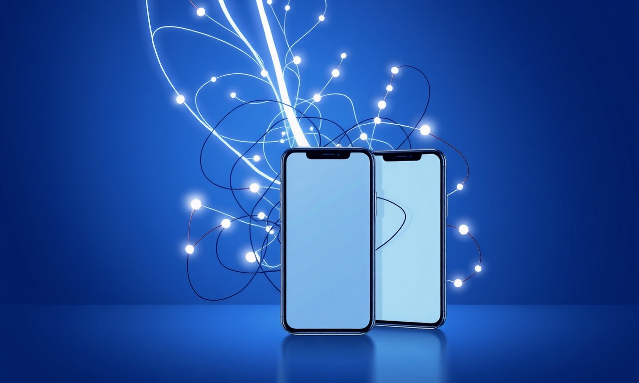 Abstract tangled beams representing troubleshooting