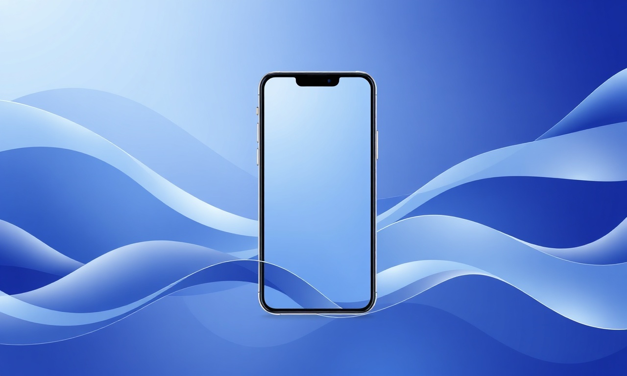 Abstract user experience concept with flowing waves