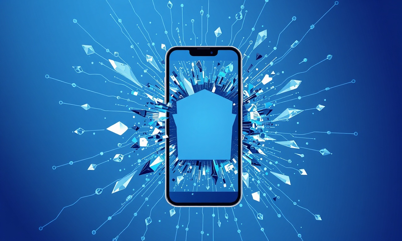 Abstract depiction of security vulnerabilities in SMS 2FA