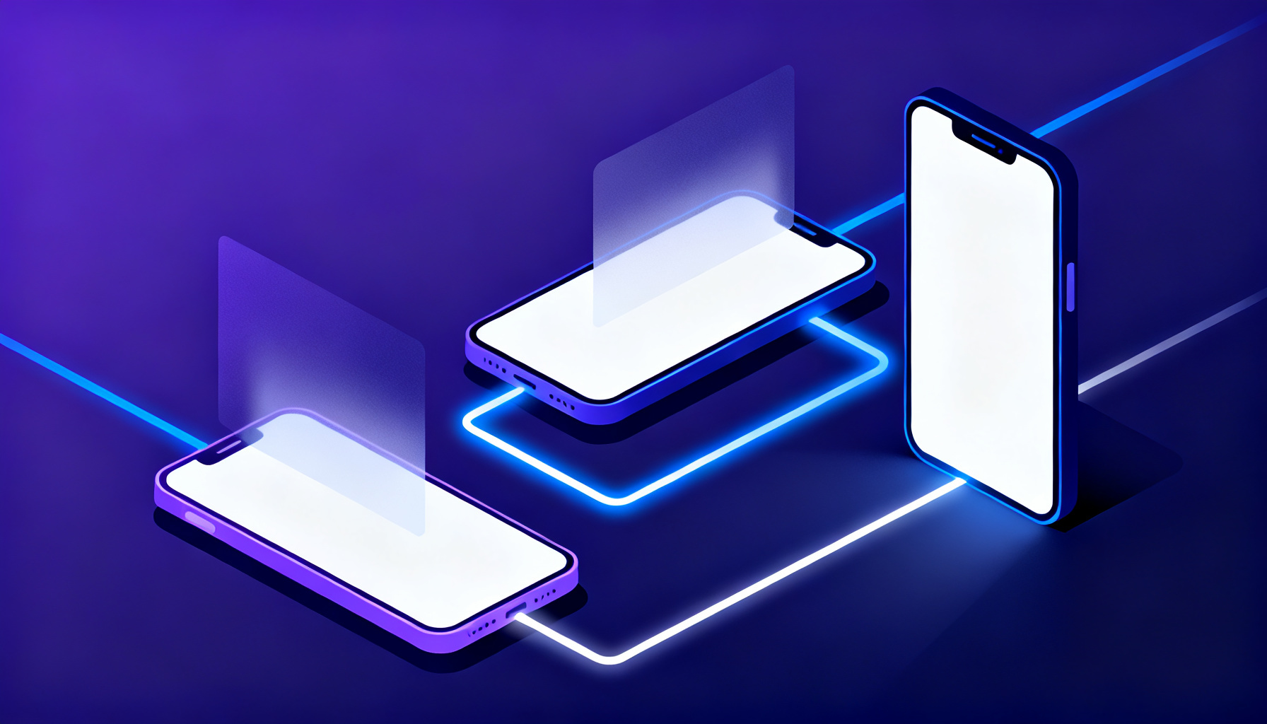 Isometric shapes symbolizing three authentication factors