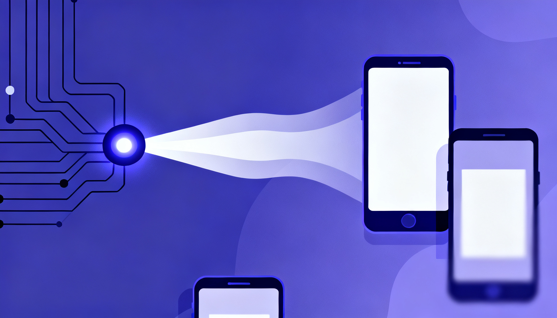 Abstract circuitry symbolizing two-factor authentication