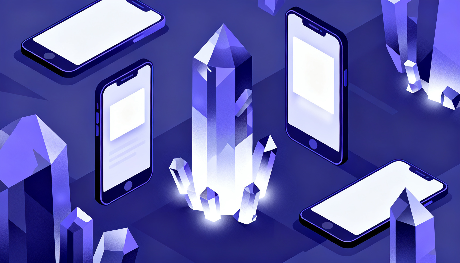 Abstract crystalline forms representing security layers