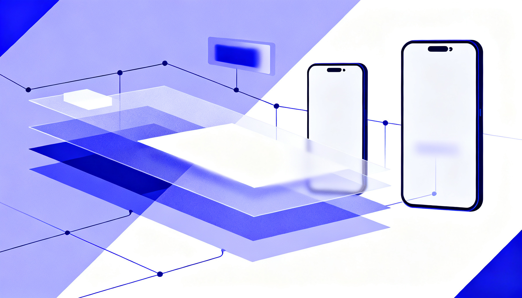 Abstract geometric shapes symbolizing cost management
