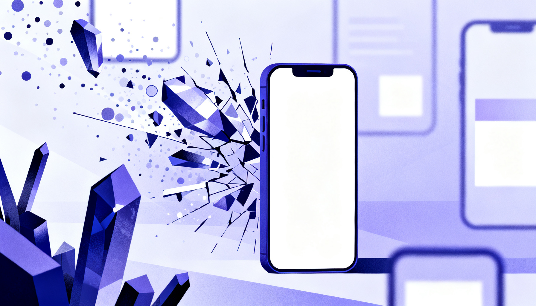 Abstract particles symbolizing troubleshooting challenges