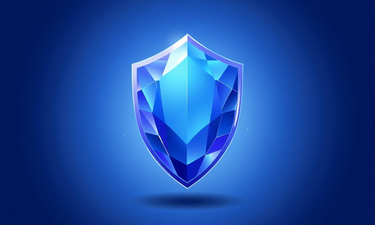 Abstract shield representing voice OTP security