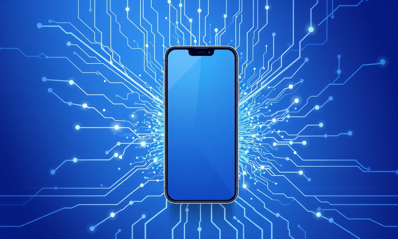 Abstract futuristic technology representation