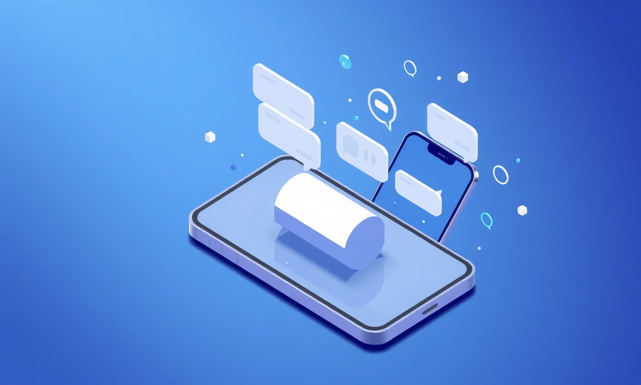 Abstract depiction of SMS message flow and routing